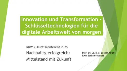 Titelseite Workshopfolien Prof. Dr. Lothar Abicht